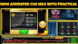 New V Rising Animated Cue Max In 8 Ball Pool || Easy Way To Complete Quest || 8 Ball Pool