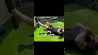 One leg body weight hip thrust