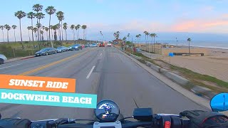 Sunset Ride Through Dockweiler Beach | TRIUMPH TRIDENT 660