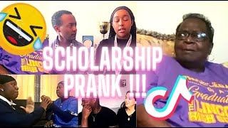 FUNNY TIKTOK SCHOLARSHIP PRANK  ON FAMILY 🤣😄MUST WATCH!!!!