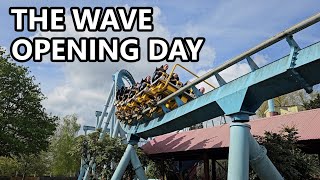 The Wave rollercoaster Opening Day at Drayton Manor VLOG