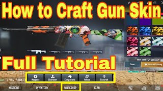 PUBG Mobile New Guncraft Option How to Use|How to Enable Guncraft Option & Make Own Gun Skin in PUBG