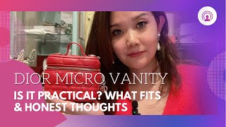 Dior Micro Vanity honest thoughts, what fits & playing with Dyson Air Wrap #dior2022 #microbags