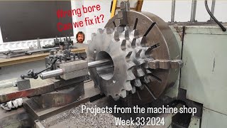 Projects from the machine shop week 33 2024 - machining parts on the lathe