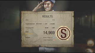 Resident Evil 4 Remake Shooting Range S Rank 2 B, 2 B, 2 C All Skull Medal Location