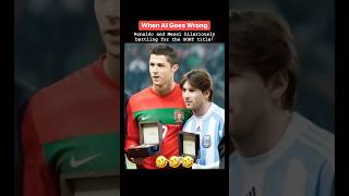 😂💥 When AI goes wild: CR7 Ronaldo and Leo Messi hilariously battling for the GOAT title #GamersHub