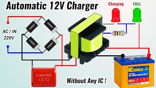 Auto cut off 12 volt battery charger Direct AC #220v