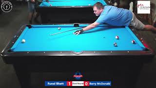 Runal Bhatt vs Barry McDonald - 8 Ball Tournament - First Round - 7/13/24