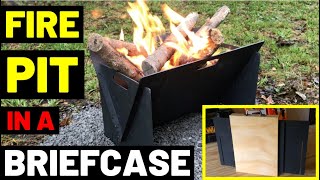 FIRE PIT IN A BRIEFCASE!! (Portable Fire Pit + Custom Carrying Case)