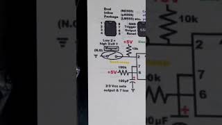 2nd NO Magnetic Reed Switch Trigger Monostable 555 Timer #electronics #howto #diy