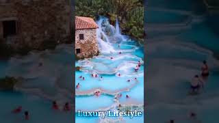 Natural thermal baths in Italy II Morning Luxury Bath #Luxury_Lifestyle Status