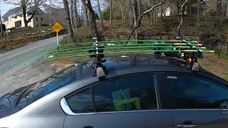 Custom rod holder roof rack