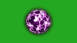 Purple Magical Fire ball / Energy Ball | Green Screen Chroma Key