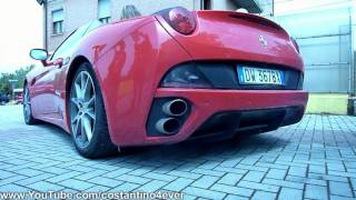 Ferrari California Start up Acceleration + VALVE OPENING