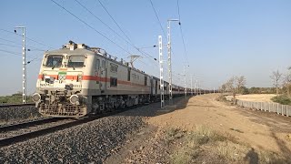 Indian Railway का White Tiger🐯🐅के साथ 19166 Darbhanga Ahemdabad Sabarmati Express With BRC Wap739331