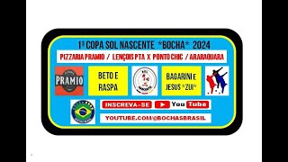 BAGARINI E ZUI (PONTO CHIC ULTRAGAZ) X BETO E RASPA (PIZZARIA PRAMIO) 1ª COPA SOL NASCENTE - 1ª ptd