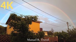 Rainy Day in Vienna, Beautiful Rainbow in the 14th District, Penzing