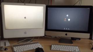 Old iMac vs new iMac boot race