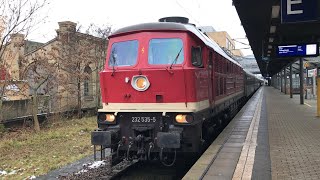 Ausfahrt WFL 232 535-5 als Sonderzug EX 17475 nach Freiberg(Sachs) mit Makros