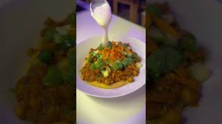 #Vegan Chickpea curry with homemade vegan flatbread.