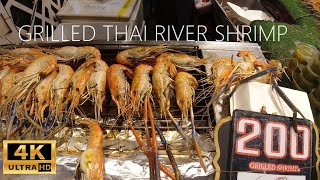 🦐 Grilled Thai River Prawn Extravaganza at Bangkok Night Market Jodd Fairs