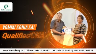 QUALIFIED CMA RR ACADEMY STUDENT  ( VOMMI SONIA SAI )