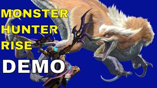 Cluelessly Trying Out Monster Hunter Rise Demo: Beginner Quest: Slay a Great Izuchi (No commentary)