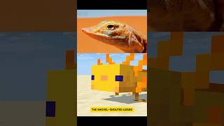 Minecraft Axolotl imitates Lizard in foot-burning dance 🤣 #minecraft #shorts