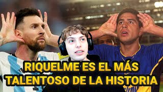 RAZONES POR LAS QUE RIQUELME ES MEJOR QUE MESSI | Clips davooxeneize