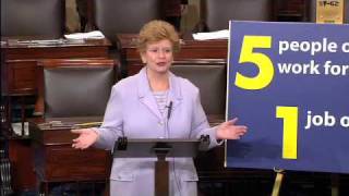 Senator Stabenow Leads Fight to Extend Unemployment Benefits