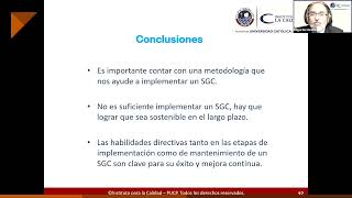 Masterclass Estrategias de Sostenibilidad de un Sistema de Gestión de la Calidad en la actualidad