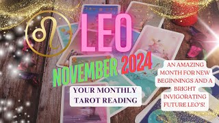 Bright 🌞 future awaits you Leo ♌️ 😀Your Monthly tarot for November 2024 ✨️