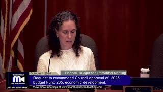 FINANCE, BUDGET & PERSONNEL COMMITTEE 10-1-2024