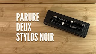 PARURE DEUX STYLOS NOIR