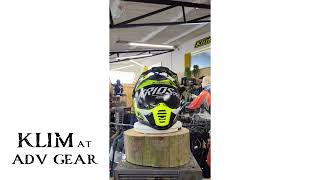 KLIM at ADV GEAR Krios Pro Charger Hi Viz Gloss Helmet 2023