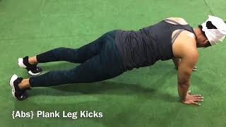 {Abs} Plank Leg Kicks