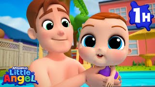 Swimming Lessons 🏊🏻 | Little Angel 😇 | Kids Learn! | Nursery Rhymes | Sing Along