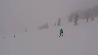 Michele Skiing Sherwood Run @ Alpine Meadows 2/26/23