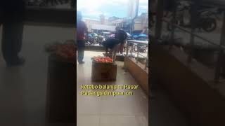 salah satu aktivitas pedagang kaki lima depan pasar sangkumpalboanang