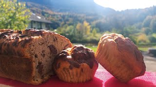 Recette facile et rapide muffins banane et chocolat 🍌🍫