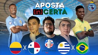 PALPITES DE COLÔMBIA X PANAMÁ E URUGUAI X BRASIL - APOSTA (in)CERTA - 06/07/24