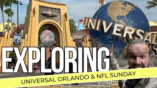 FLORIDA VLOG | Universal Studios Orlando + Chiefs vs Bengals NFL Sunday at Miller’s Ale House! 🏈🇺🇸