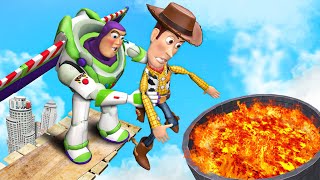 GTA 5 Buzz Lightyear vs Woody Ragdolls & Fails [Toy Story] Episode 3