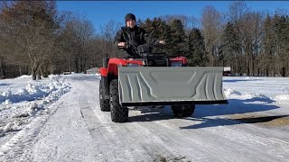 ATV Universal Plow Assembly and install