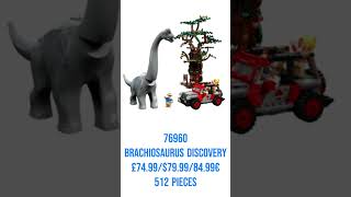 Представлены летние наборы Lego Jurassic Park