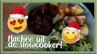 HACHEE UIT DE SLOWCOOKER! Dagvlog 11dec’23