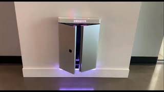 Motorized pet door with smart technology designed