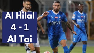 Al Hilal vs Al Tai 4 - 1 - All Goals And Highlights