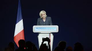 Marine Le Pen soirée électorale des élections législatives du 1er tour depuis Hénin Beaumont