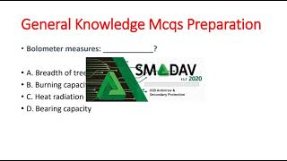 general knowledge mcqs preparation/ one paper mcqs test preparation